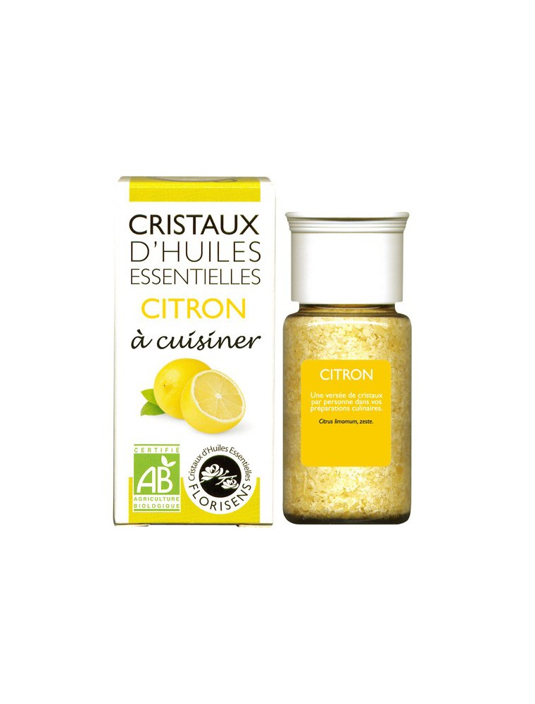 Image principale de la modale pour Citron - Cristaux d'huiles essentielles - 10g