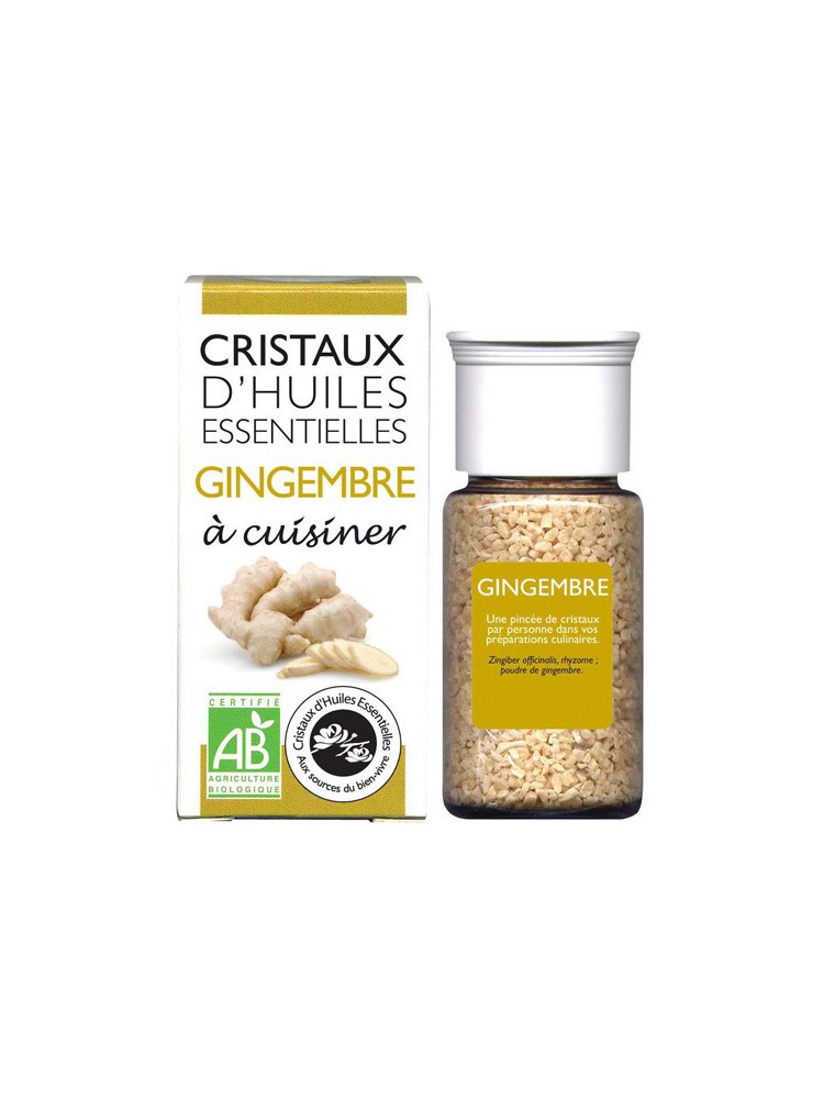 Image principale de la modale pour Gingembre - Cristaux d'huiles essentielles - 10g