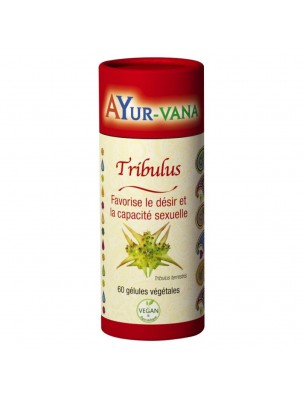 Image de Tribulus - Sexualité 60 gélules - Ayur-Vana via Hot Shot Sex Booster XPower - Aphrodisiaque 3 unidoses 20 ml LaboPhyto