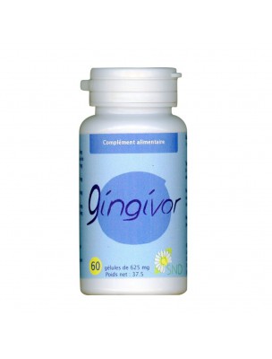 Image de Gingivor - Periodontosis Gingivitis 60 capsules - SND Nature depuis Order the products SND Nature at the herbalist's shop Louis