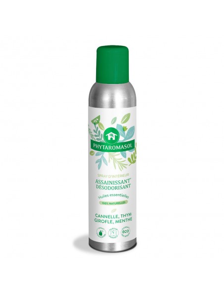 Image principale de Phytaromasol Cannelle, Thym, Girofle et Menthe - Spray assainissant 250 ml - Dietaroma