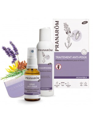 Image de Aromapoux Bio - Traitement anti-poux 2 en 1 - Pranarôm via Shampoing Anti-Poux Bio Néobulle