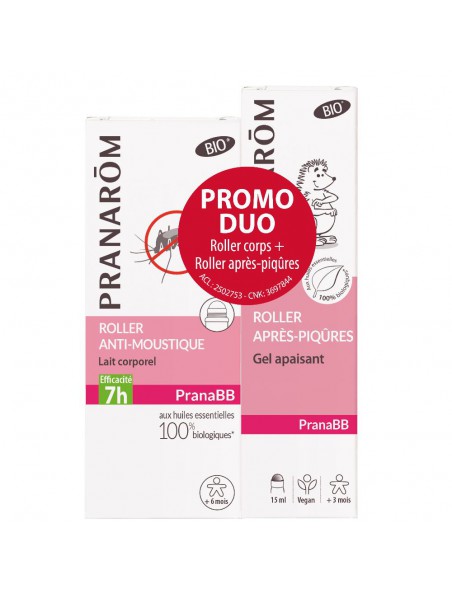 Pranabb Roller Anti-Moustiques Bio et Pranabb Roller après-piqûres Bio - Anti-moustiques - Pranarôm Pranabb Roller Anti-Moustiques Bio et Pranabb Roller après-piqûres Bio - Anti-moustiques - Pranarôm