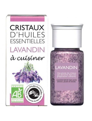 Image de Lavandin - Cristaux d'huiles essentielles - 10g via Huile essentielle de Géranium Bourbon - 10g