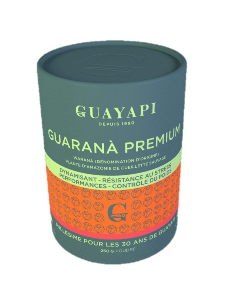 Warana Premium, Guarana d'origine Bio - Tonus et vitalité poudre 250 g - Guayapi