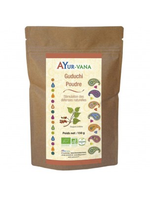 Image de Guduchi powder Organic - Natural defences 150 grams - Ayur-Vana depuis Buy the products Ayur-vana at the herbalist's shop Louis