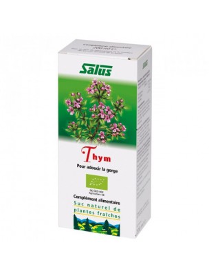 Image de Thym Bio - Respiration Jus de plante fraîche Thymus vulgaris 200 ml – Salus depuis Commandez les produits Salus à l'herboristerie Louis