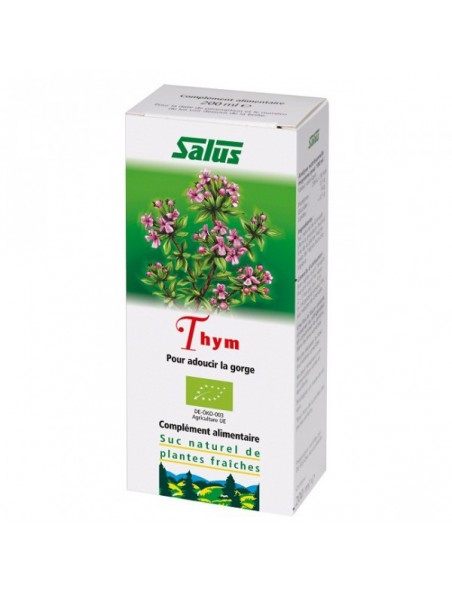 Image principale de Thym Bio - Respiration Jus de plante fraîche Thymus vulgaris 200 ml – Salus