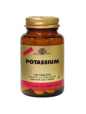 Image de Potassium - Equilibre acido-basique 100 gélules - Solgar depuis Commandez les produits Solgar à l'herboristerie Louis