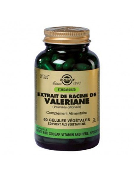 Valériane - Stress et sommeil 60 gélules végétales - Solgar Valériane - Stress et sommeil 60 gélules végétales - Solgar