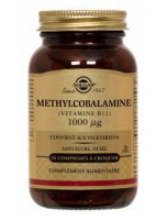 Image de Vitamine B12 (Méthylcobalamine) 1000 ug - Fixation du fer 30 comprimés à croquer - Solgar depuis Vitamine B : renforcez votre santé naturellement