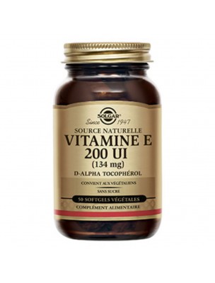 Image de Vitamine E 200 UI (132 mg) - Antioxydant 50 softgels - Solgar depuis Manganèse et Cobalt - Oligo-éléments 500 ml - Catalyons