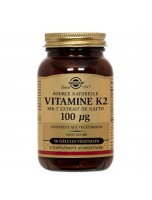 Image de Vitamine K2 naturelle (MK-7) 100 ug - Solidité des os et coagulation 50 gélules - Solgar depuis Vitamine K - Retrouvez une bonne santé grâce à la phytothérapie