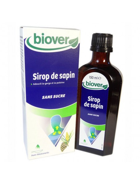 Sirop de Sapin Sans Sucre - Respiration 150 ml - Biover