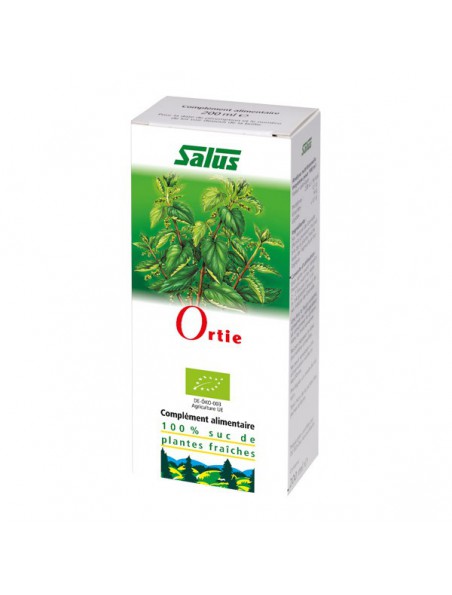 Image principale de Ortie Bio - Articulations et Dépuratif Jus de plante fraîche 200 ml - Salus
