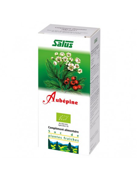 Image principale de Aubépine Bio - jus de plante fraîche 200 ml – Salus