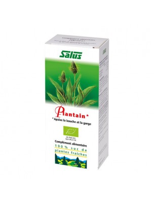 Image de Plantain Bio - jus de plante fraîche 200 ml - Salus via Alpenkraft - Respiration et Défenses naturelles 250 ml - Salus