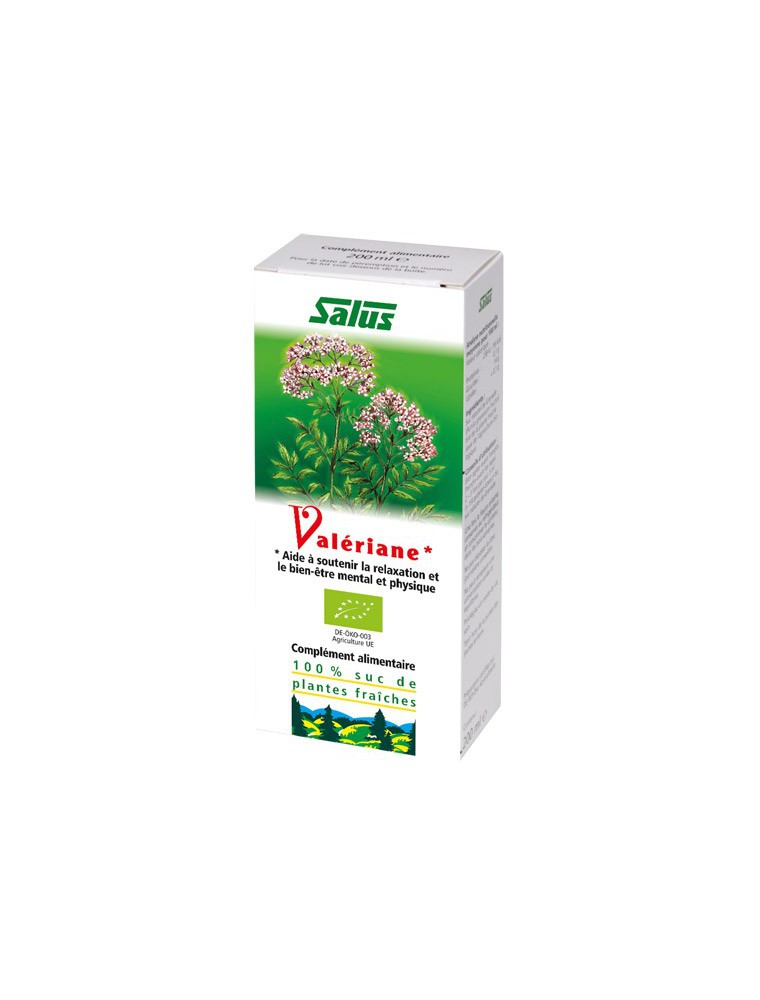 Image principale de la modale pour Valériane Bio - Sommeil Jus de plante fraîche 200 ml - Salus