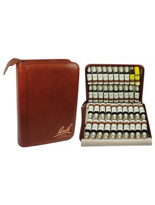 Image de Empty leather case for the 38 flowers of Bach - Flowers of Bach Original depuis Bottles and cases Bach to prepare your essential oil blends