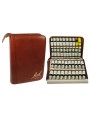 Image de Empty leather case for the 38 flowers of Bach - Flowers of Bach Original via Buy Aromathèque Pranarôm - empty case small model of 18