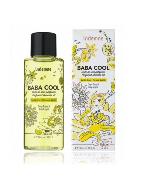 Baba Cool Vanille Coco - Huile de soin parfumée 100 ml - Indemne Baba Cool Vanille Coco - Huile de soin parfumée 100 ml - Indemne