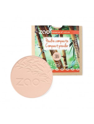 Image de Organic Compact Powder Refill - Cappuccino 304 9 grams Zao Make-up depuis Mineral powders for complexion