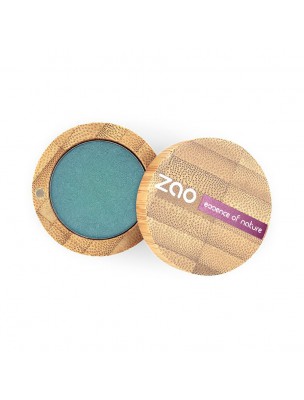 Image de Ombre à paupières nacrée Bio - Bleu paon 127 3 grammes - Zao Make-up depuis Ombres à paupières et fixateurs