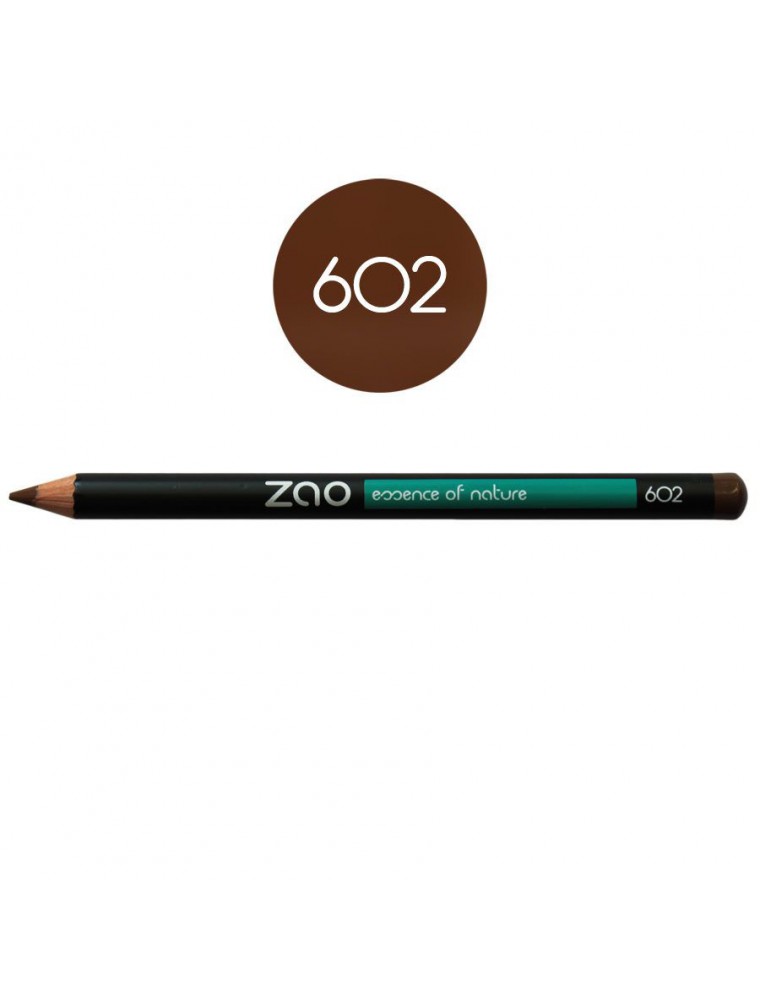 Crayon Bio - Brun foncé 602 1,14 grammes - Zao Make-up Crayon Bio - Brun foncé 602 1,14 grammes - Zao Make-up