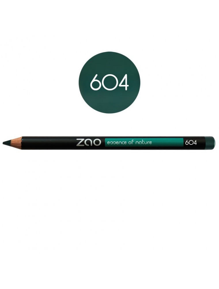 Crayon Bio - Vert sombre 604 1,14 grammes - Zao Make-up Crayon Bio - Vert sombre 604 1,14 grammes - Zao Make-up