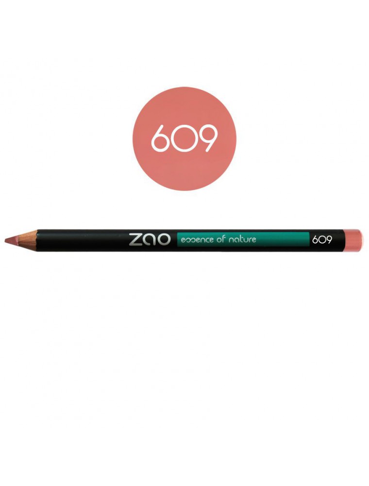 Crayon Bio - Vieux rose 609 1,14 grammes - Zao Make-up Crayon Bio - Vieux rose 609 1,14 grammes - Zao Make-up