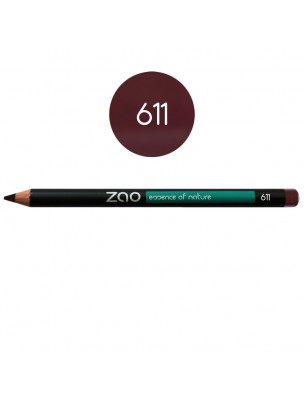 Image de Crayon Bio - Pourpre 611 1,14 grammes - Zao Make-up depuis Maquillages et recharges BIO pour les yeux