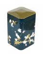Image de Green Cherry tea canister for 100 g of tea via Buy Dolce Vita Yellow Porcelain Mugs Set 30