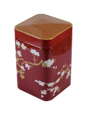 Image de Red Cherry tea canister for 100 g of tea via Buy Breakfast Bio - Black tea 20 pyramid bags - The Other