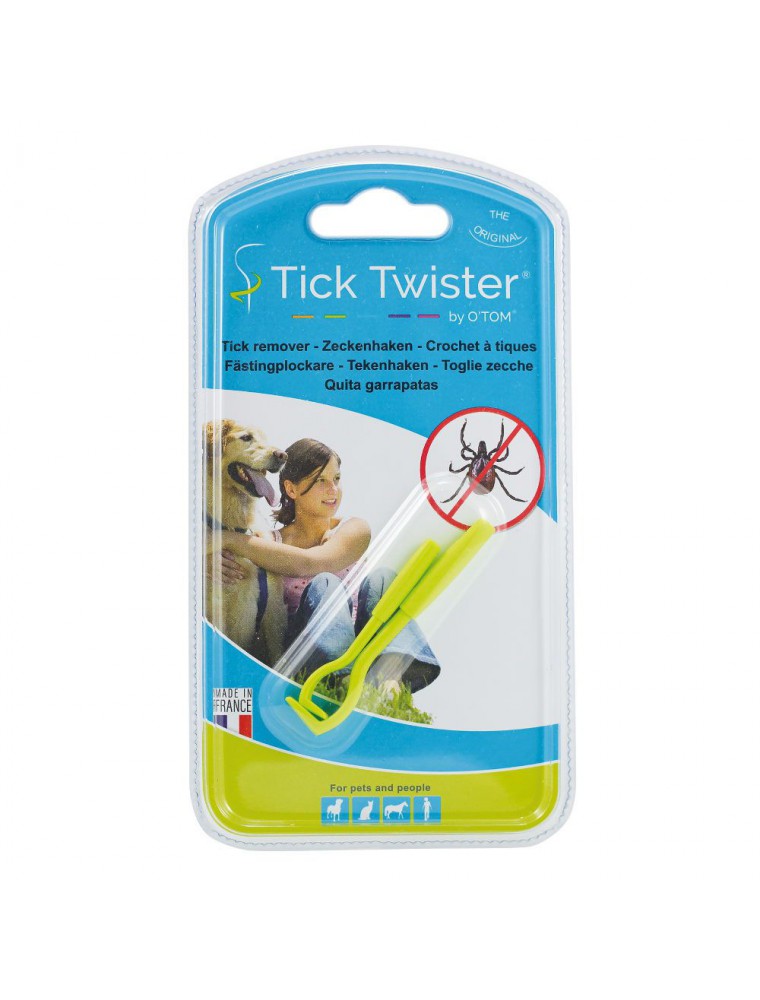 Image principale de la modale pour Tick Twister Crochets à tiques O'Tom verts - 2 crochets - AniBio