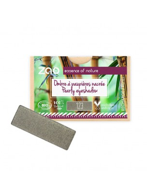 Image de Recharge Ombre à paupières rectangle Bio - Gris kaki 123 1,3 grammes - Zao Make-up depuis Achetez des Ombres à paupières et fixateurs 100% naturels (2)