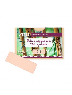 Image de Recharge Ombre à paupières rectangle Bio - Rose pêche 210 1,3 grammes - Zao Make-up depuis louis-herboristerie