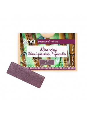 Image de Recharge Ombre à paupières rectangle Bio - Purple rain 273 1,3 grammes - Zao Make-up depuis Ombres à paupières et fixateurs naturels | Achetez en ligne | Maquillage naturel