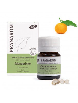 Image de Mandarinier Bio - Perles d'huiles essentielles - Pranarôm via Tisane Calme et Sérénité Bio - Fleurs de Bach | Salus