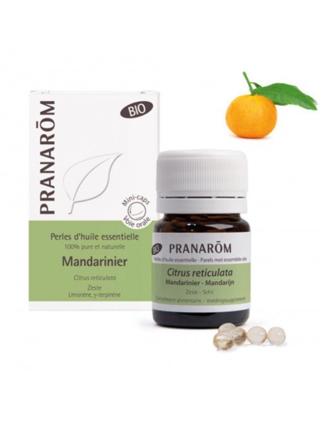 Image principale de Mandarinier Bio - Perles d'huiles essentielles - Pranarôm