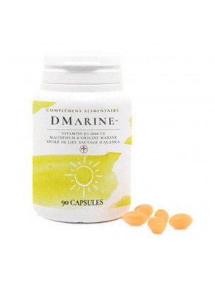 Image de Dmarine - Bone and Immunity 90 capsules - Nutrilys depuis Range of complexes providing vitamin D