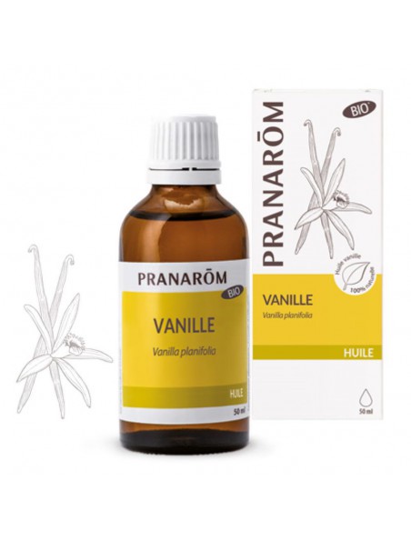 Achetez Vanille Bio - Huile végétale Vanilla planifolia 50 ml - Pranarôm à l'herboristerie Louis Image principale de Vanille Bio - Huile végétale Vanilla planifolia 50 ml - Pranarôm