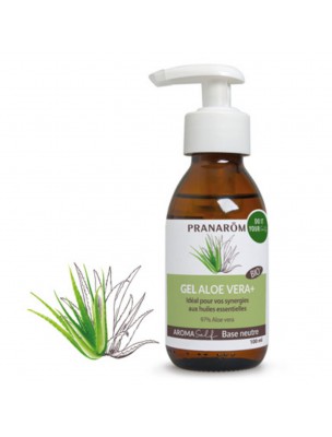 Image de Gel Aloe Vera Bio - Base neutre Aromaself 100 ml - Pranarôm depuis Achetez les produits Pranarôm à l'herboristerie Louis (3)