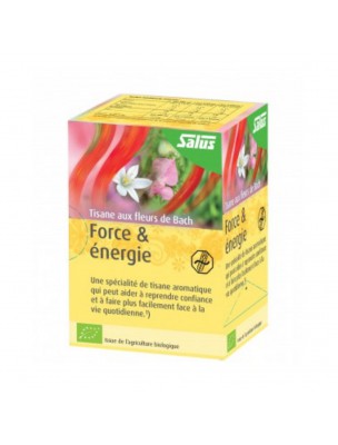 Image de Force et Energie Bio - Tisane aux Fleurs de Bach 15 sachets - Salus via Tisane Urgence et Stress Bio - Salus