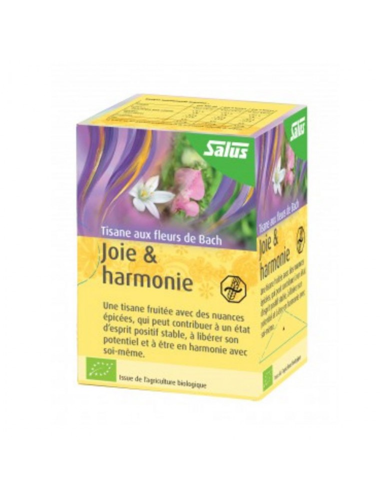 Image principale de la modale pour Joie et Harmonie Bio - Tisane aux Fleurs de Bach 15 sachets - Salus