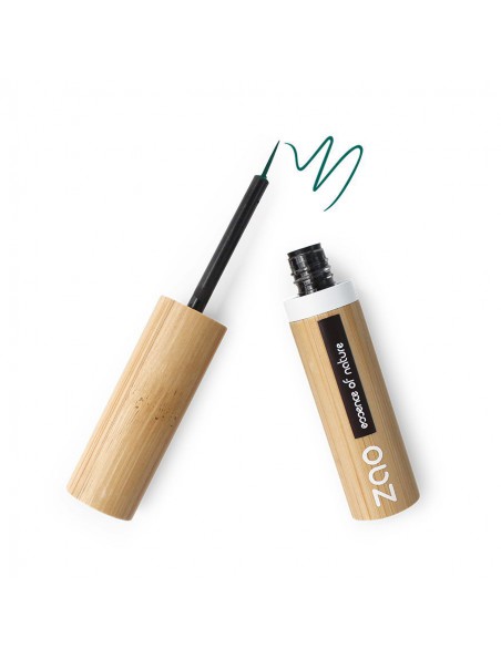 Eye liner Pinceau Bio - Vert kaki 075 3,8 ml - Zao Make-up Eye liner Pinceau Bio - Vert kaki 075 3,8 ml - Zao Make-up