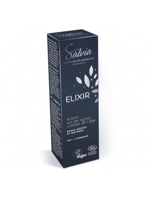 Image de Elixir Bio - Action sur les signes de l'âge 15 ml - Salvia via Dermatologie - Les Cahiers Pratiques d'Aromathérapie - Baudoux