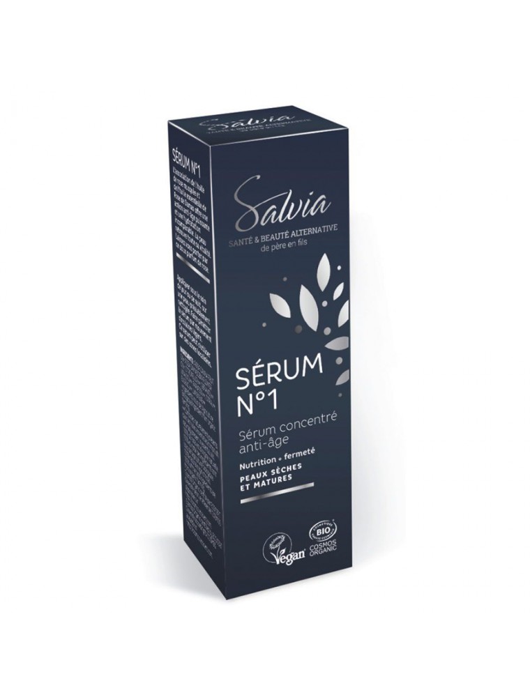 Image principale de la modale pour Sérum n°1 Bio - Sérum concentré Anti-âge 10 ml - Salvia
