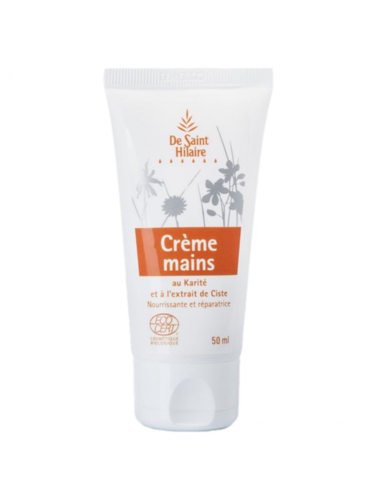 Crème Mains Bio - Nourrissante et Réparatrice 50 ml - De Saint-Hilaire Crème Mains Bio - Nourrissante et Réparatrice 50 ml - De Saint-Hilaire