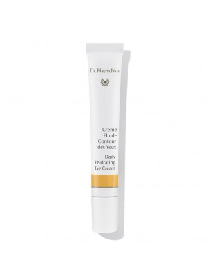 Image de Crème Fluide Contour des yeux - Soin des yeux 12,5 ml - Dr Hauschka via Pinceau Bambou Ras de Cils 717 - Accessoire Maquillage - Zao Make-up