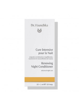 Image de Cure Intensive pour la Nuit - Soin du visage 10 ampoules - Dr Hauschka via Soie de teint Bio Medium Miel 817 - Zao Make-up